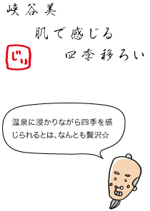 温泉に浸かりながら四季を感じられるとは、なんとも贅沢